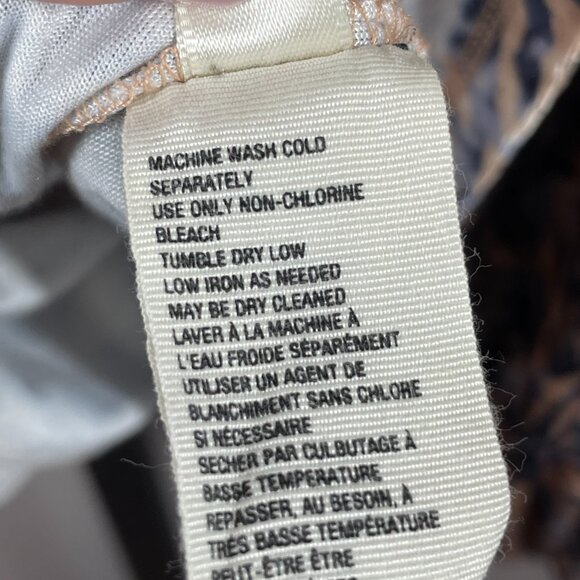 Free People Shirt Womens Large blue orange velour balloon sleeve boho casual - Picture 6 of 9